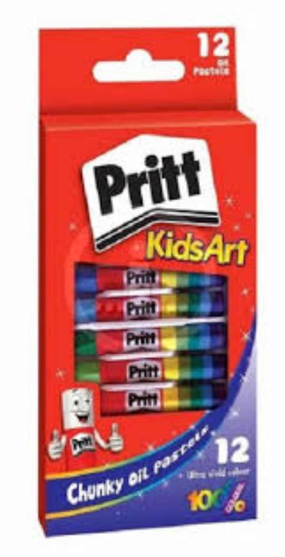 PRITT OIL PASTEL PAPER PACK 12C